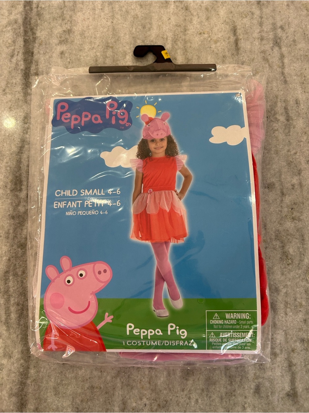 Peppa Pig Girls Costume Dress Size S